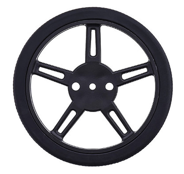 large black wheel for FS90R micro servo 60mm 8mm