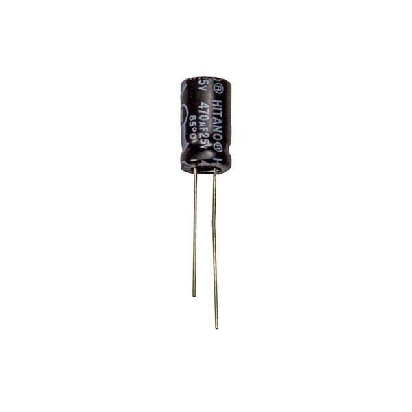 Capacitor, Electrolytic, 25V, 470uF, pack of 25