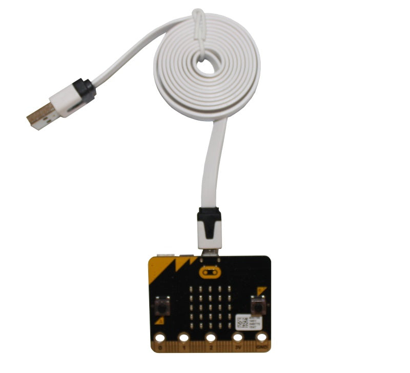 additional 1m usb noodle cable white microbit