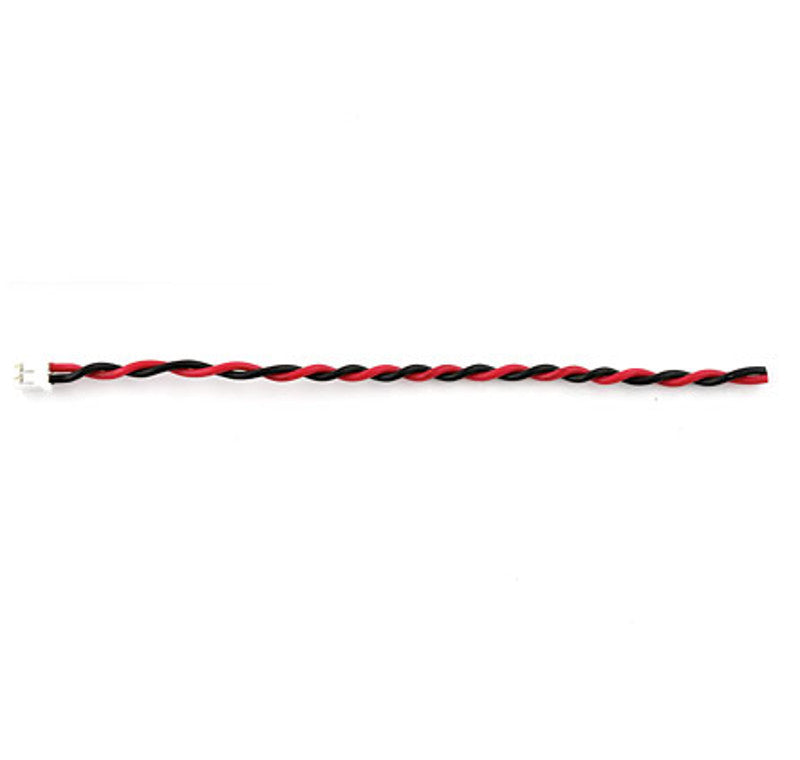 large twisted jst black red lead