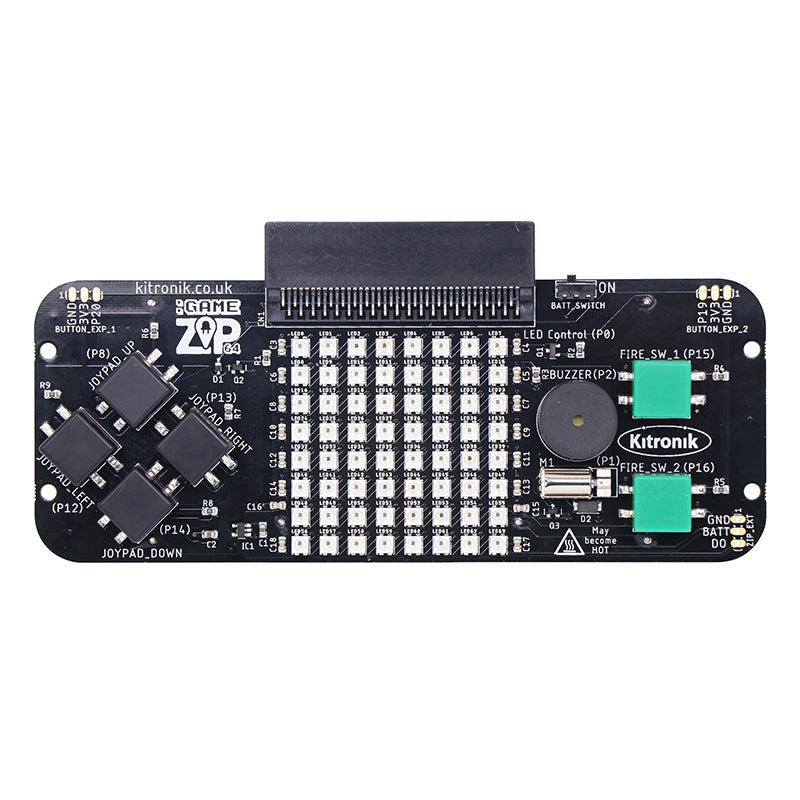 large game zip 64 microbit console front