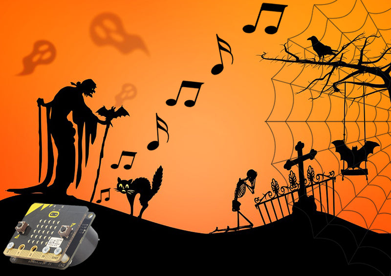 Halloween Music on MI:Sound Speaker Board for microbit