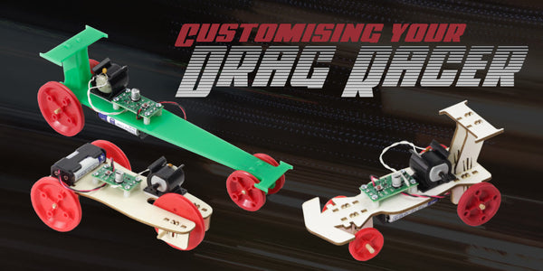 Make Custom Chassis Designs for the Kitronik Drag Racer Module