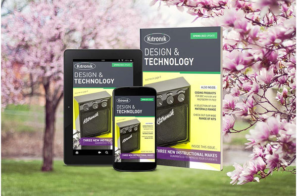 Kitronik Spring 2022 Design and Technology Update Flyer main