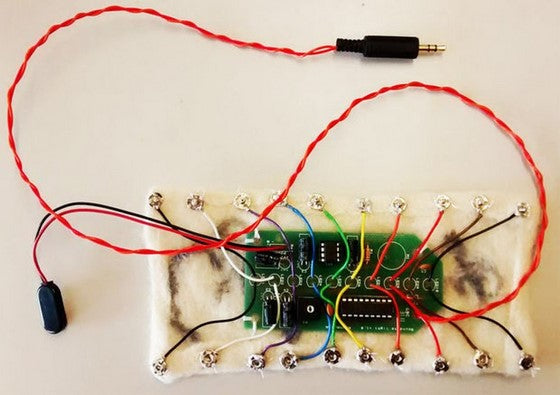 Fluffy Circuits, a Sound Responsive Device by Pippa Doyle