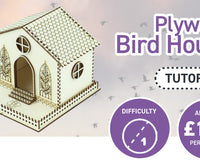 Laser-Cut Birdhouse from Poplar Plywood