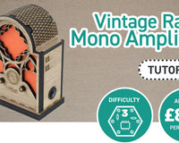 Laser-Cut Cathedral Radio style Mono Amp Kit enclosure