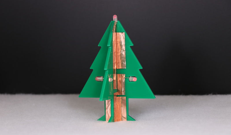 Day 4 - Copper Tape LED Christmas Tree
