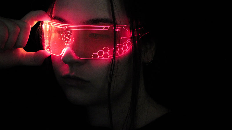 Laser Cut Perspex Cyber Visor For Halloween 2020 main