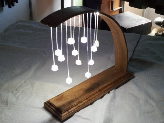 Gallery LED Strip Wooden Lamp - Meole Brace School GCSE