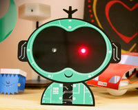 Make a Red Eyed Robot with our Rear Bike Light Project Kit