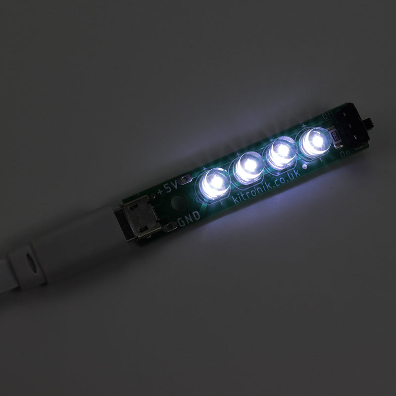 Kitronik USB LED Strip Kit with Power Switch