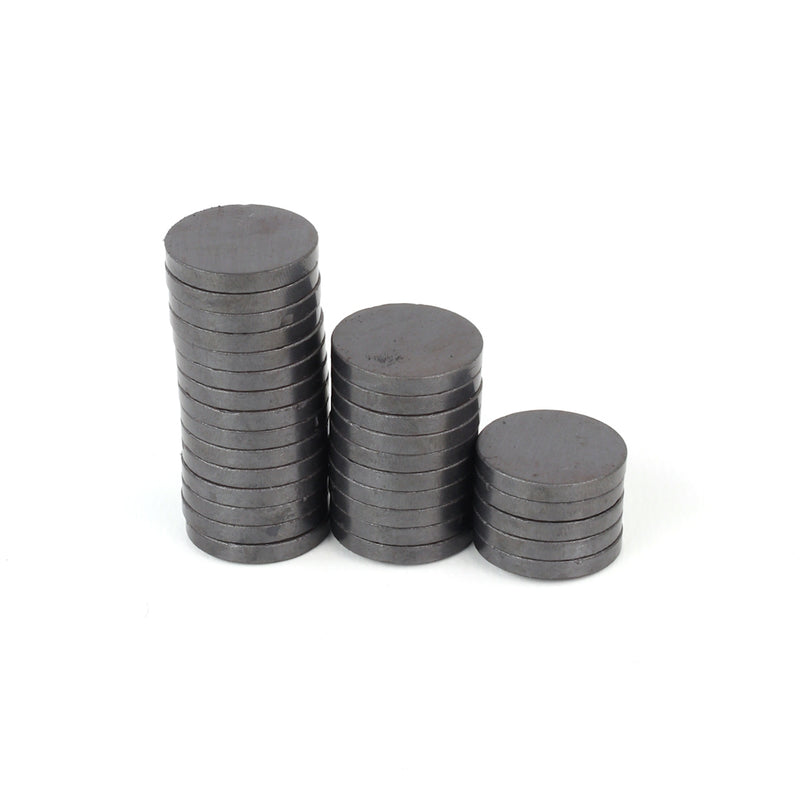 Ferrite Magnets, 20mm x 3mm disk, pack of 30