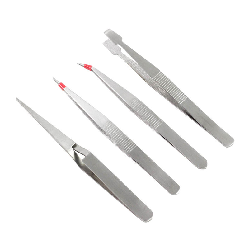 4 Piece Duratool Tweezer Set