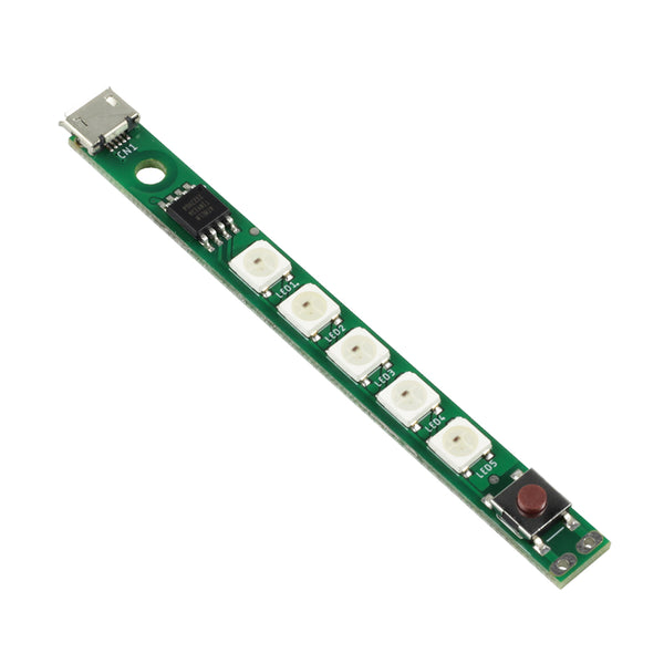 Kitronik USB RGB LED strip with pattern selector switch end