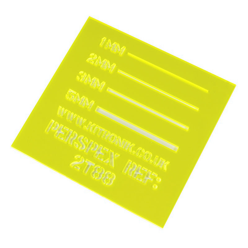 large yellow perspex acrylic sheet fluorescent