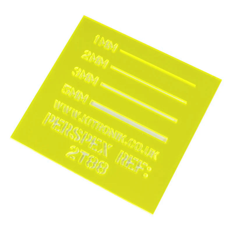 Perspex Sheet (Fluorescent) 3mm x 1000mm x 600mm