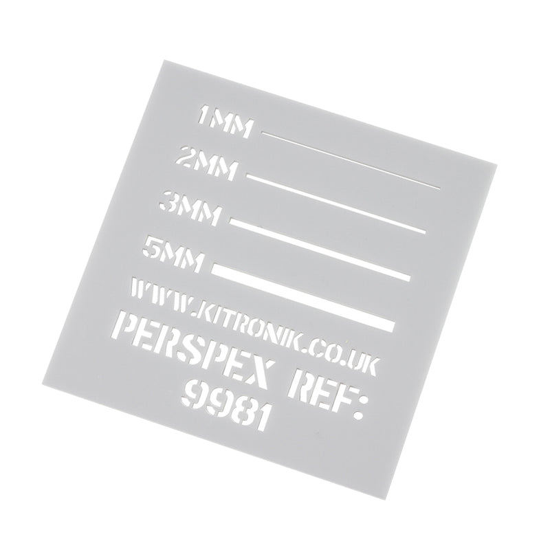 Perspex Sheet (Opaque) 3mm x 1000mm x 600mm