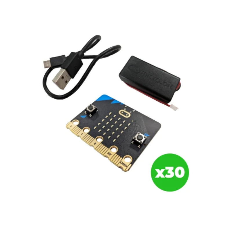 BBC micro:bit Next Gen Pack (pack of 30 Micro:bits + accessories)