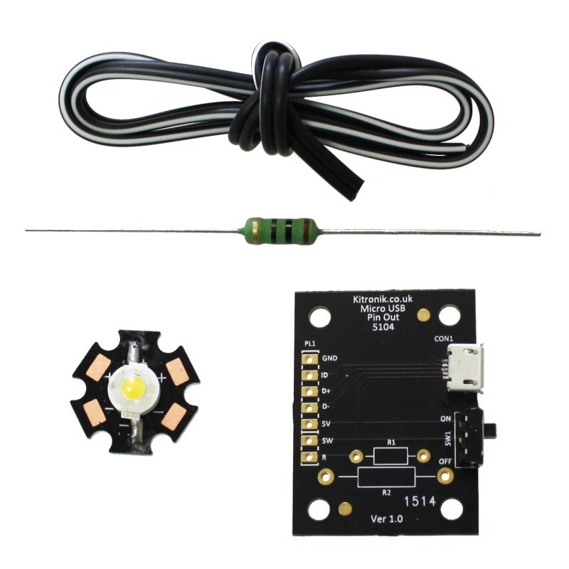 additional micro usb lamp kit 1w led parts