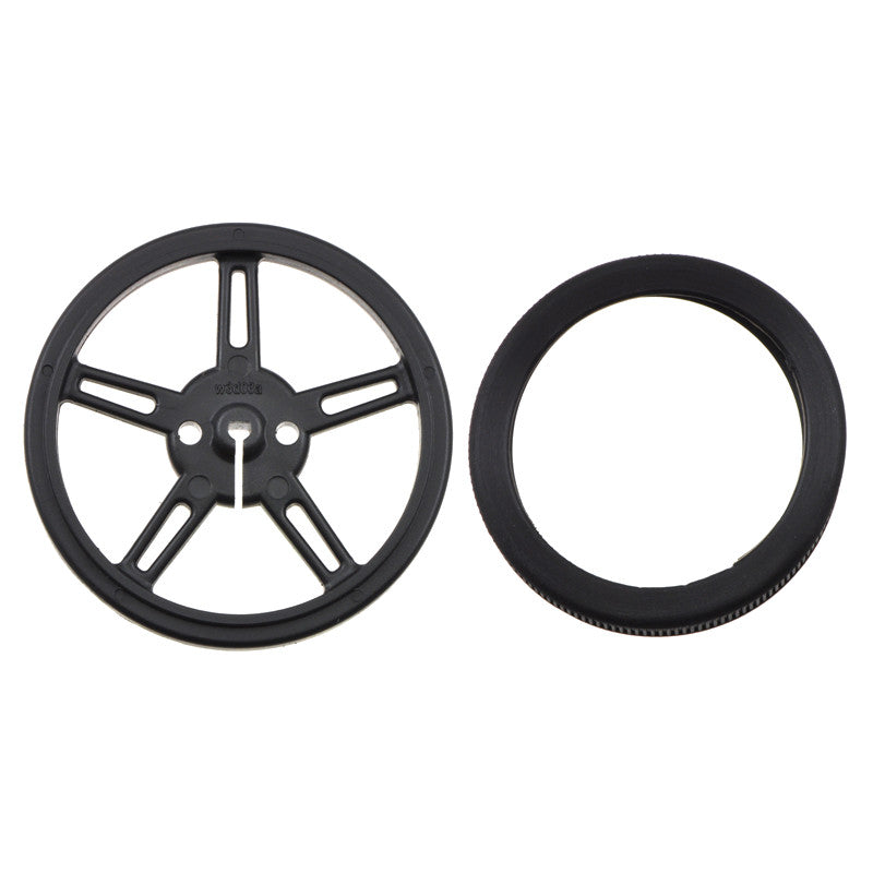 additional 60mm 8mm black wheels pair for 3mm d shaft