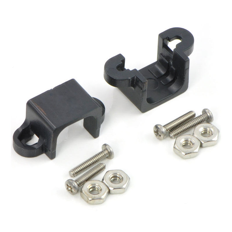 large micro metal garmotor bracket pair black
