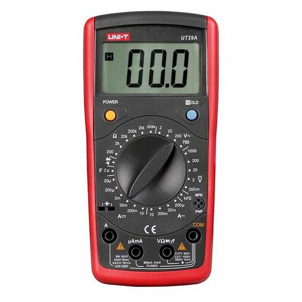 large autoranging digital multimeter ut39a front