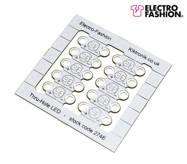 large electro fashion sewable 5mm led holder pack of 10