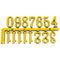 Arabic Gilt Numerals 20mm, Non Adhesive