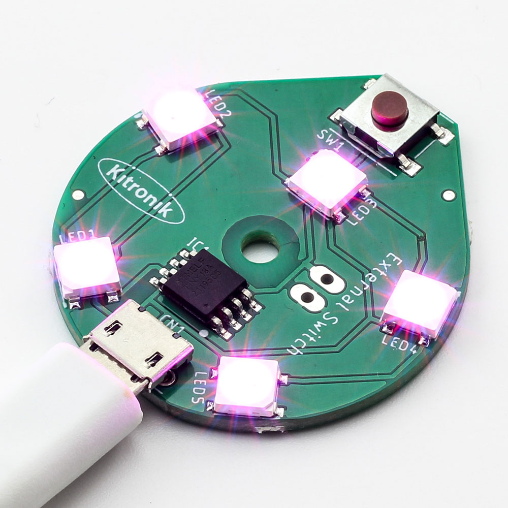 Kitronik Round USB RGB LED Lamp – Kitronik Ltd