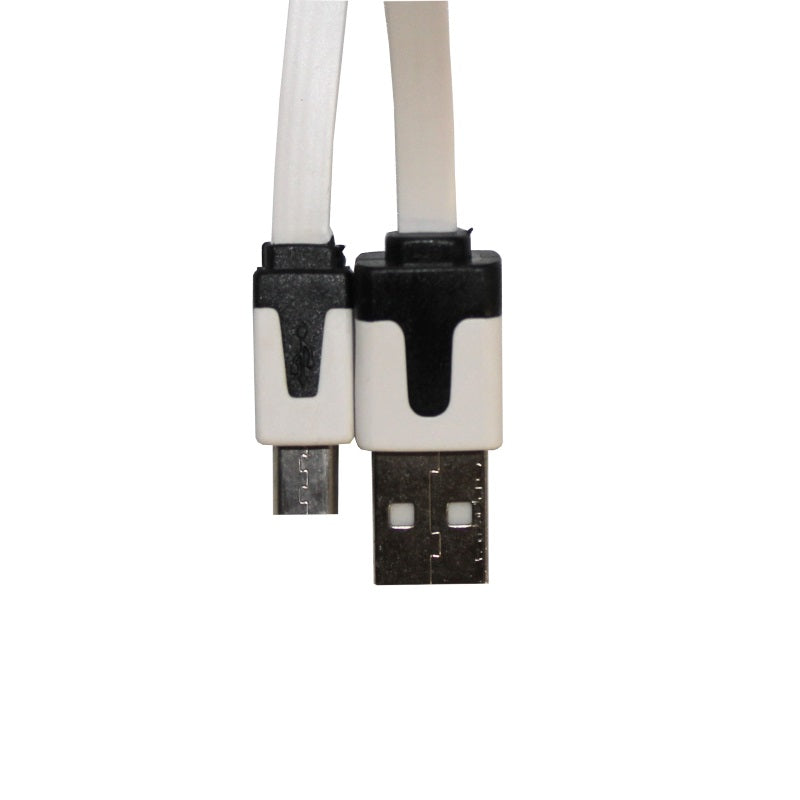 additional 1m usb noodle cable white