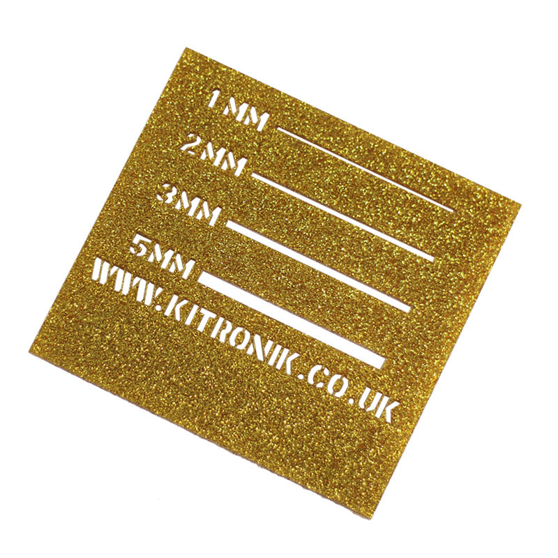 Gold Glitter Acrylic Sheet