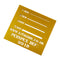 large gold metallic perspex sheet 600mm x 400mm x3mm