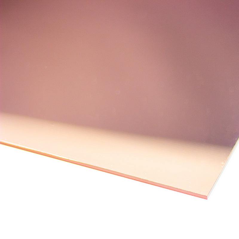 additional 2 3mm rose gold mirrored acrylic sheet 600mm x 400mm