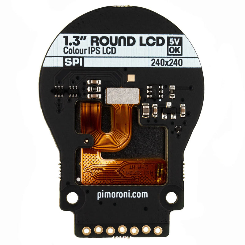 Pimoroni - 1.3" SPI Colour Round LCD (240x240) Breakout