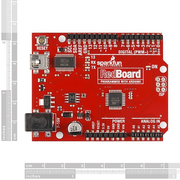 additional redboard programmed with arduino dimensions