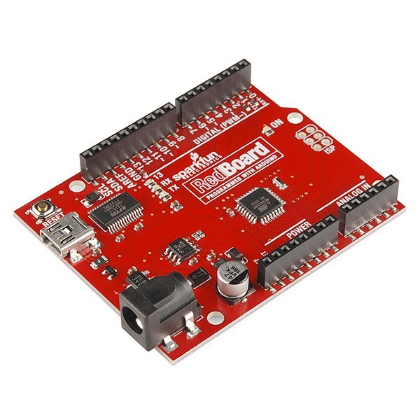 large redboard programmed with arduino
