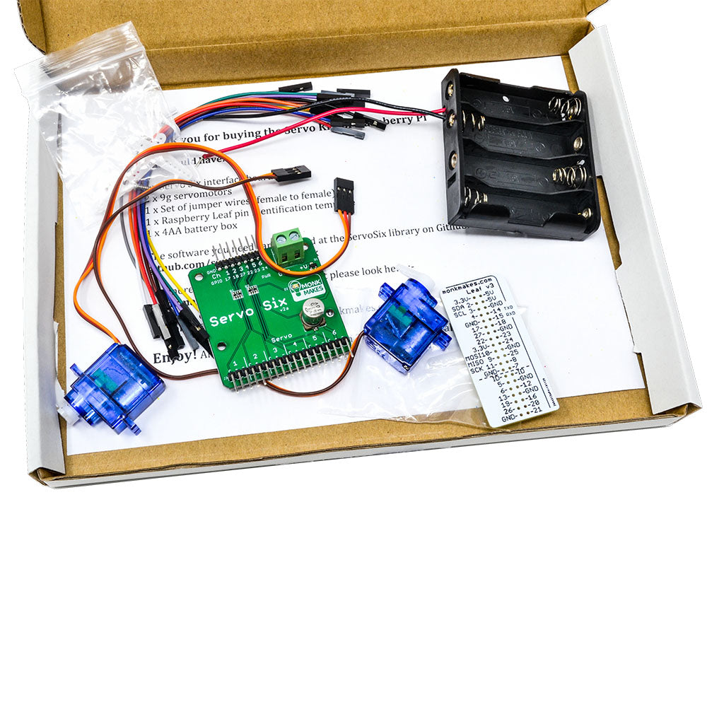 Monk Makes Servo Kit For Raspberry Pi Kitronik Ltd 5672