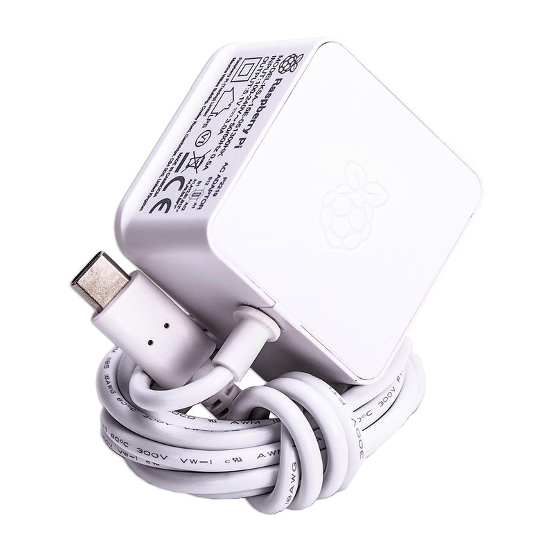 Products Official UK Raspberry Pi 4 15.3W USB-C Power Supply - White 2
