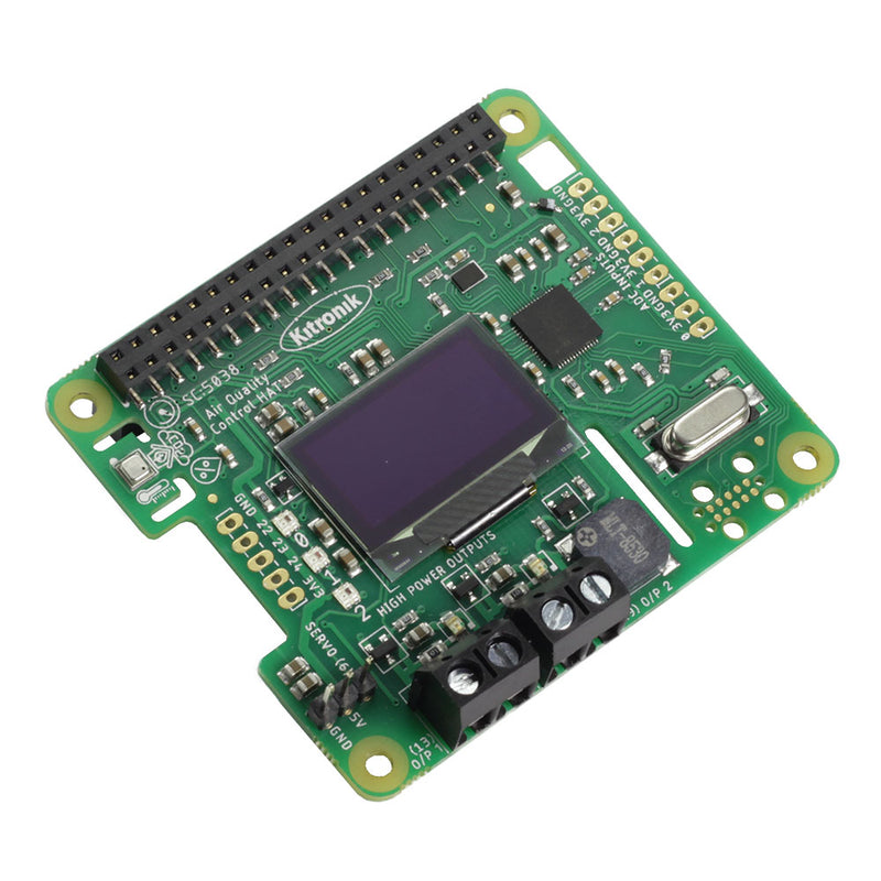 Kitronik Air Quality and Environmental Board for Raspberry Pi front