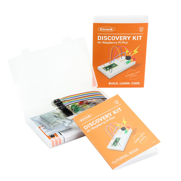 Kitronik Discovery Kit for Raspberry Pi Pico (Pico Included) box contents