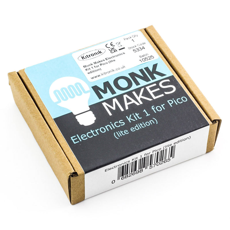 Monk Makes Electronics Kit 1 for Pico (lite edition) box