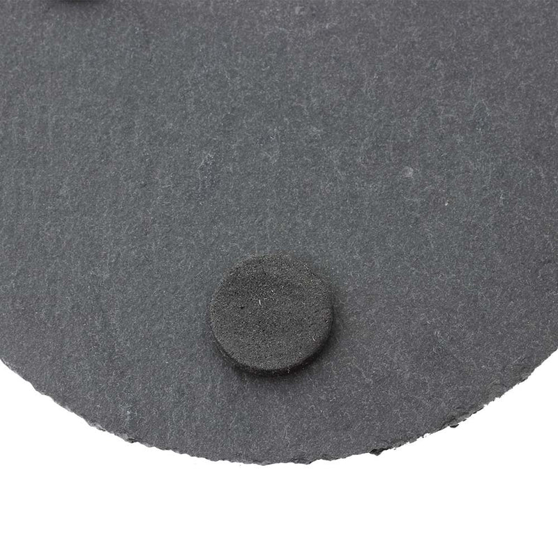 Rough Cut Laser Engraving Slate Coasters - Round, pack of 4