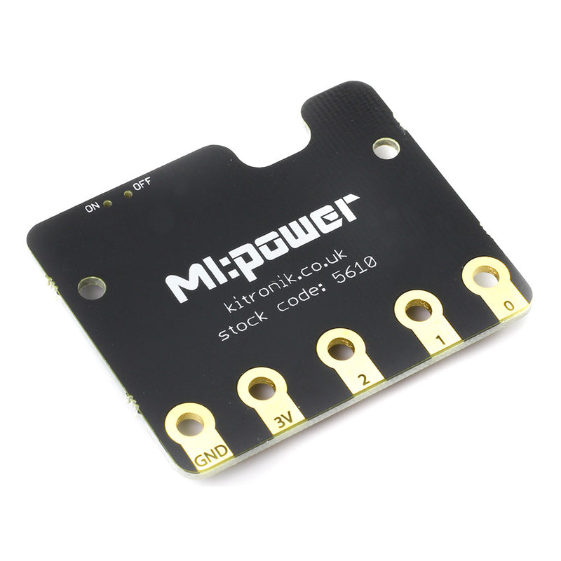 Kitronik MI:power board for the BBC Microbit V2 back