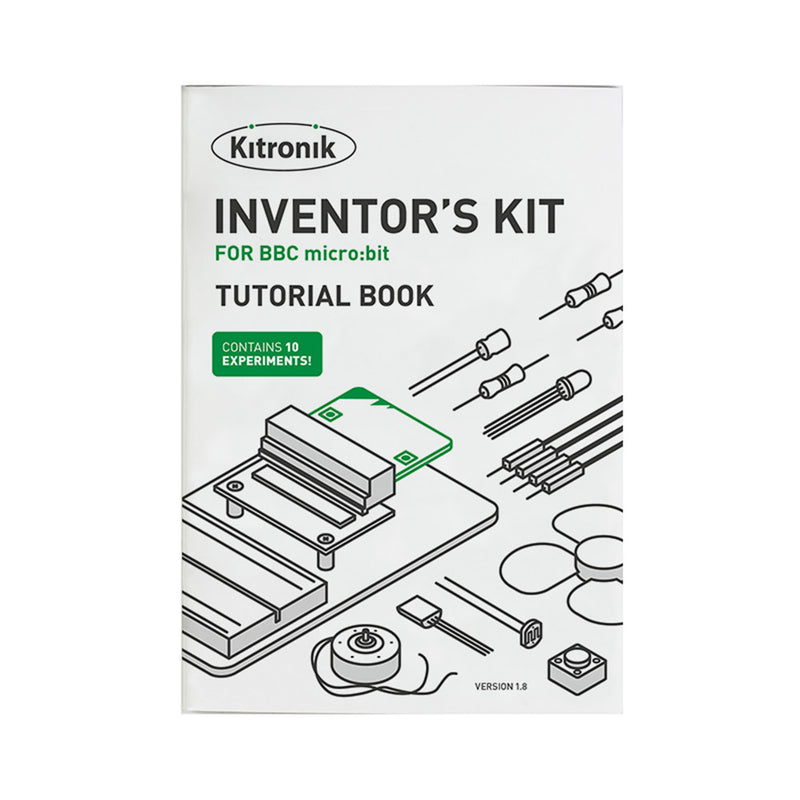 BBC micro:bit with Kitronik Inventor's Kit and Accessories booklet