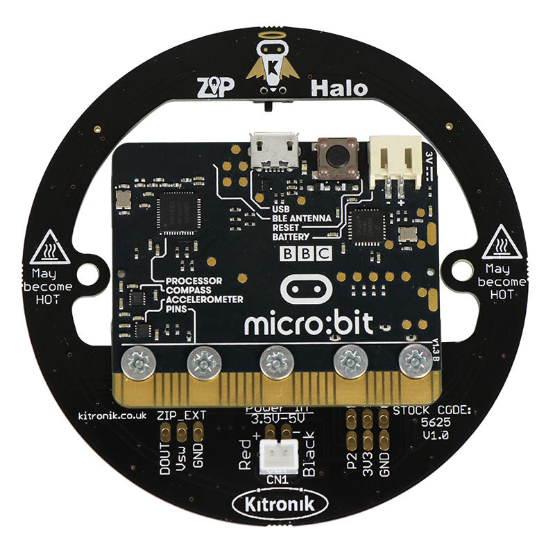 additional zip halo for the bbc microbit theback
