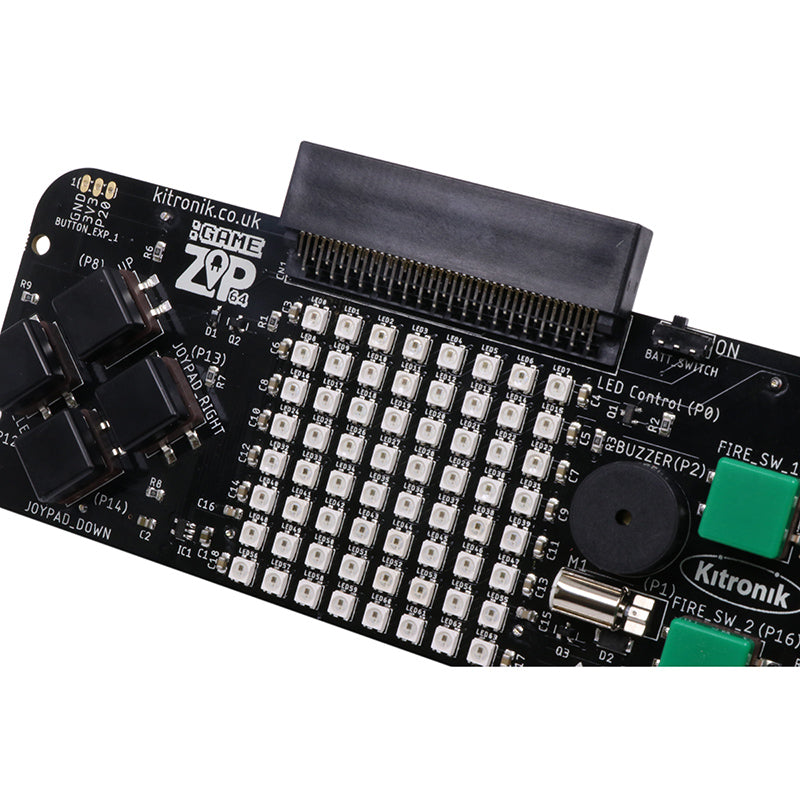 additional game zip 64 microbit console angled