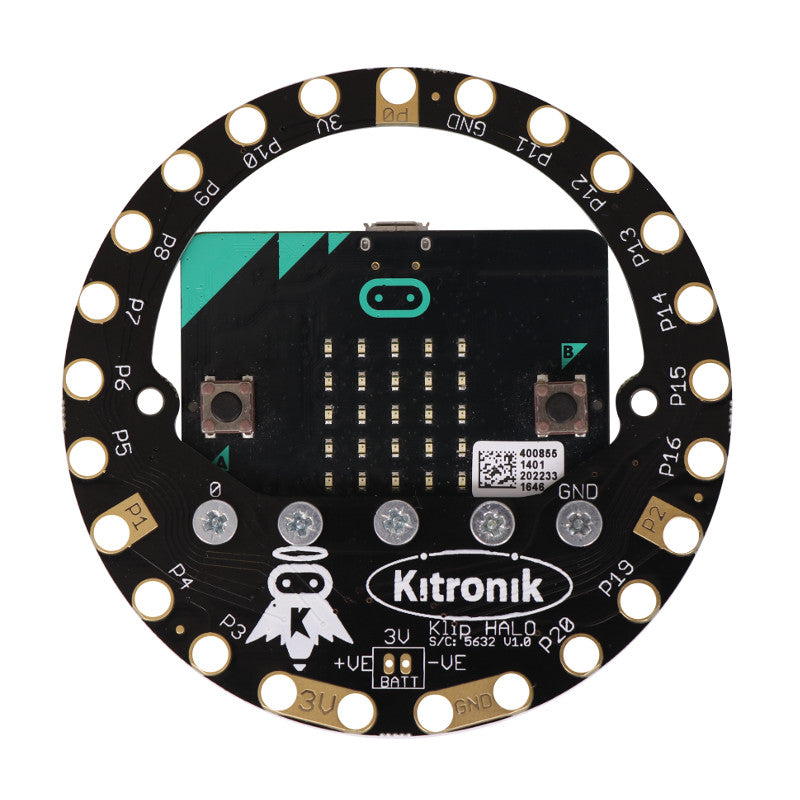 additional klip halo for the bbc microbit c attached