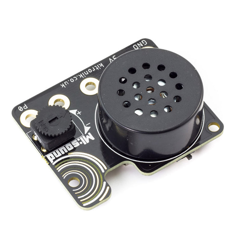 Kitronik MI:sound speaker board for BBC microbit V2 rear angle