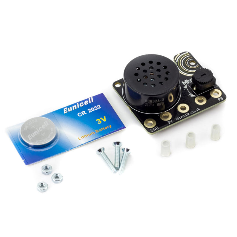 Kitronik MI:sound speaker board for BBC microbit V2 parts
